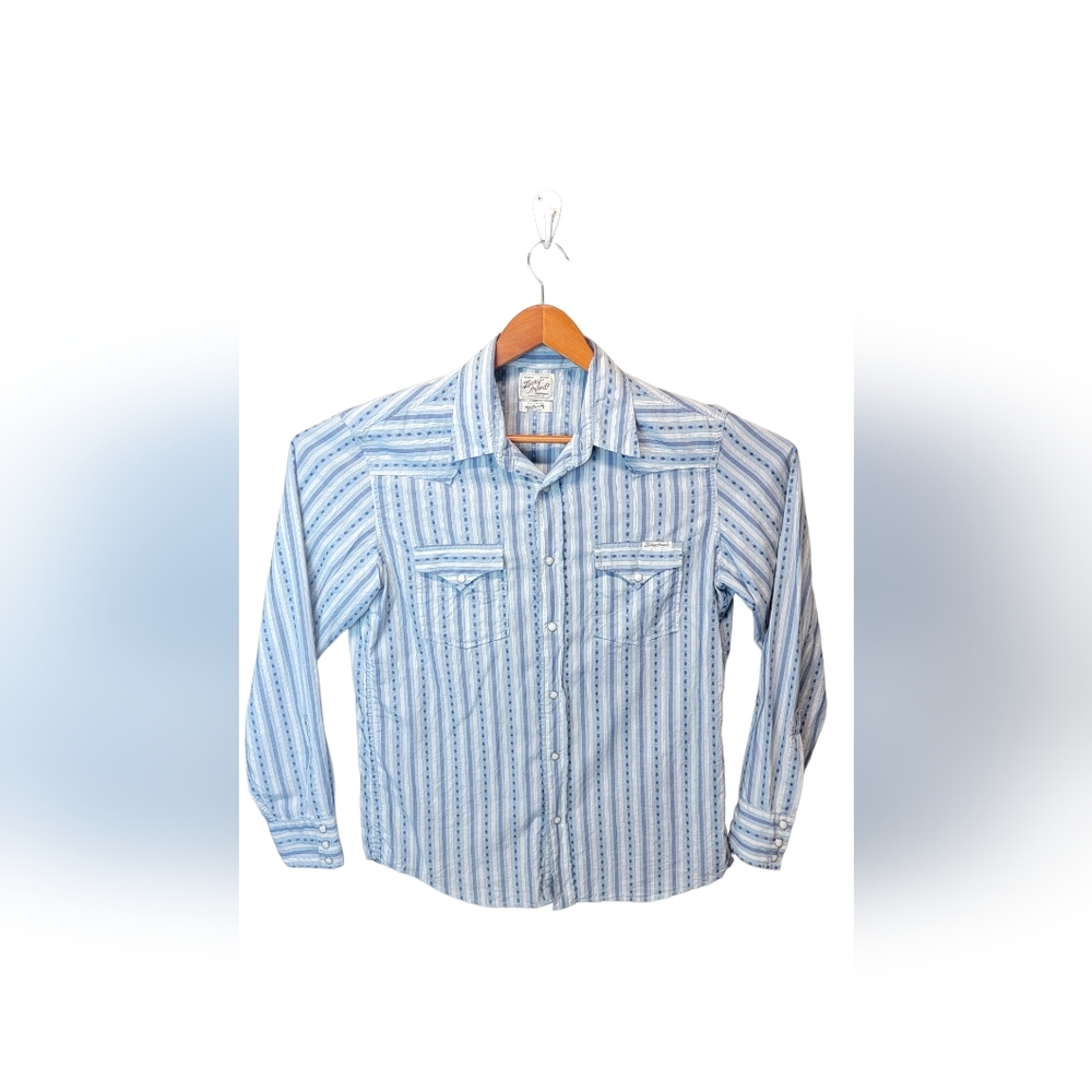 Lucky Brand Sportswear Pearl Button Up Long Sleeve Shirt Medium